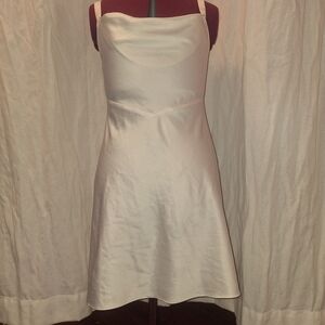 White Square Neck Mini Sundress